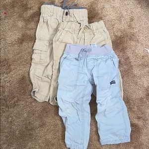 Set of 3 toddler boys cargo pants 18-24 months